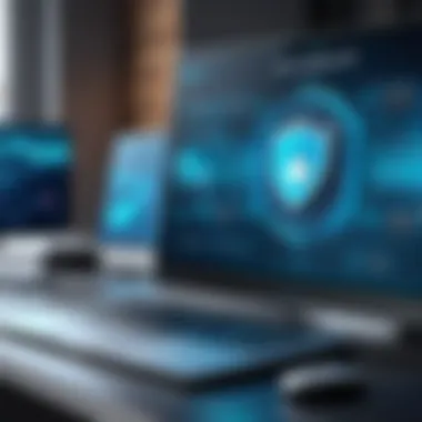 Enhancing Security with API Gateways Depiction of enhanced security measures via API gateways