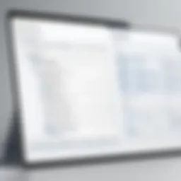 Visual representation of a structured notes database