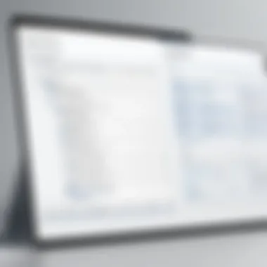 Visual representation of a structured notes database