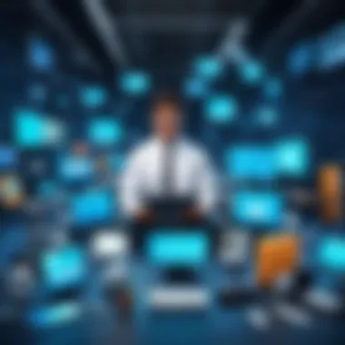 Creative depiction of diverse industries offering high-paying yet unpopular roles