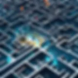 Illustration of a person navigating through a maze of career options