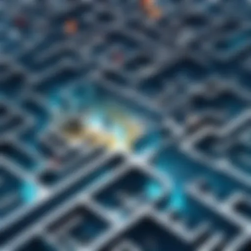 Illustration of a person navigating through a maze of career options