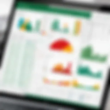 Chart representation of data analysis using Windows spreadsheet tools.