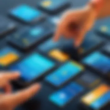 The Evolution of Mobile Transactions A futuristic depiction of mobile transactions transforming the economy