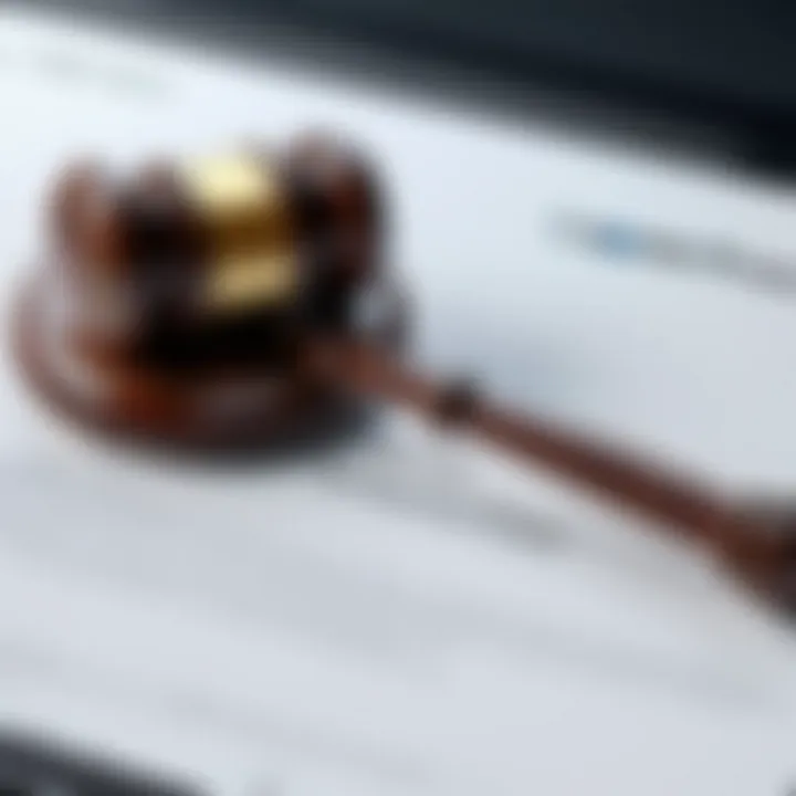Gavel symbolizing legal enforcement in privacy legislation