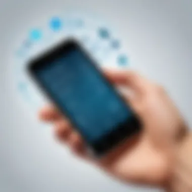 Functional Aspects of GPRS Illustration showcasing GPRS functionalities