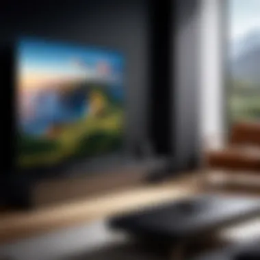 High-resolution display showcasing the stunning visuals of Apple TV