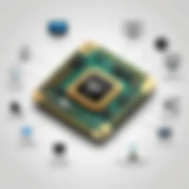 Infographic detailing hardware components in cell phone WiFi