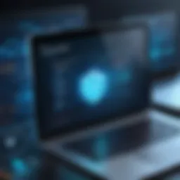 Illustration of a secure website connection