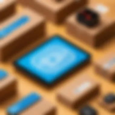 Illustration of RFID tags enhancing inventory management