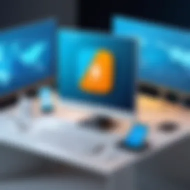 Illustration of a secure virtual private network