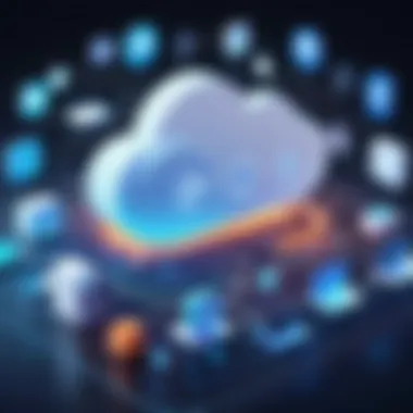 Diagram of IoT architecture showcasing cloud integration