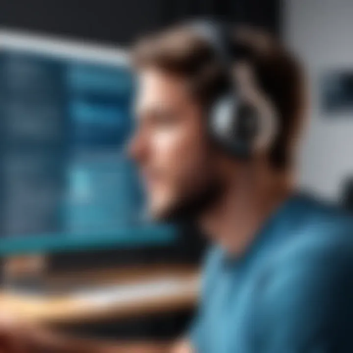 An engaging classroom setting utilizing James Voice Text to Speech for educational purposes.