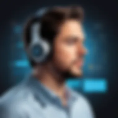 Understanding the Technology Behind James Voice Text to Speech An illustration showcasing the technology behind James Voice Text to Speech.