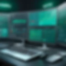 Illustration showcasing the Kaspersky EDR Optimum interface.