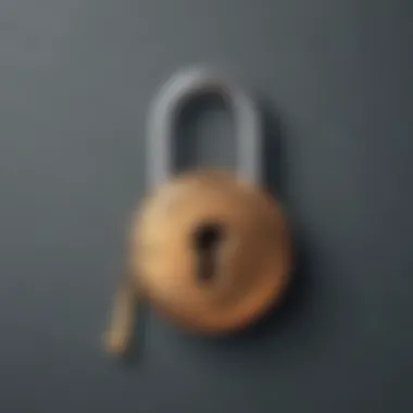 Lock and key symbolizing security measures on LinkedIn