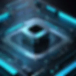 An abstract representation of data protection using encryption methods