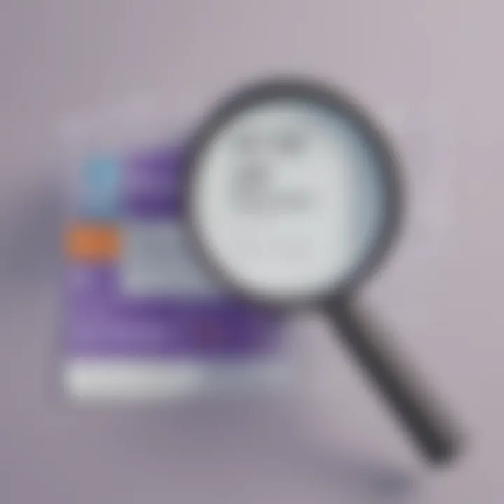 Illustration of a magnifying glass focused on pricing structures of Microsoft Teams