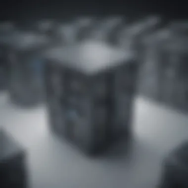 Illustration showcasing optimized storage capabilities through remote cloud servers