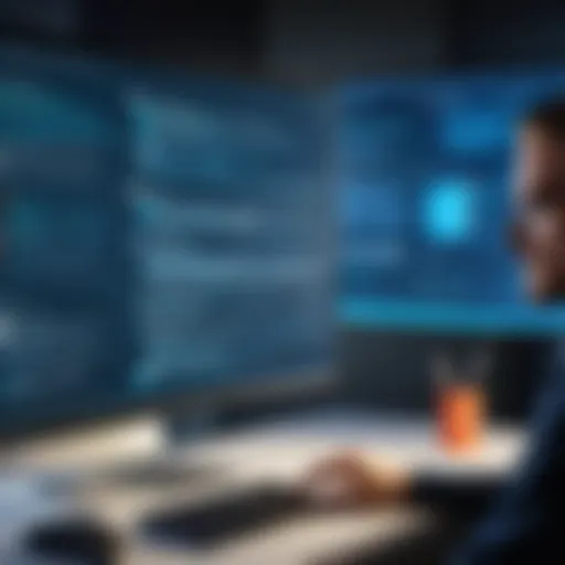 Illustration of cybersecurity threats