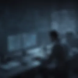 Cyber Security Expert Analyzing Data