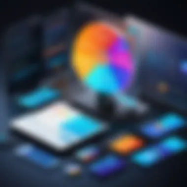 Feature Focus Illustration highlighting the key features of NOC software