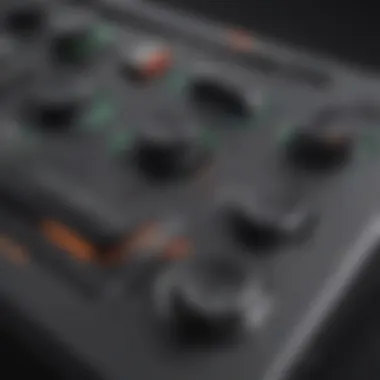 Revolutionary Gameplay Mechanics Close-up of intricate game controller buttons