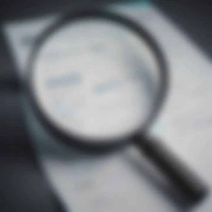 Illustration of magnifying glass highlighting password strength