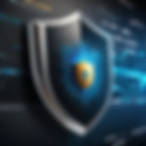 Cybersecurity Shield Symbolizing Phishing Defense