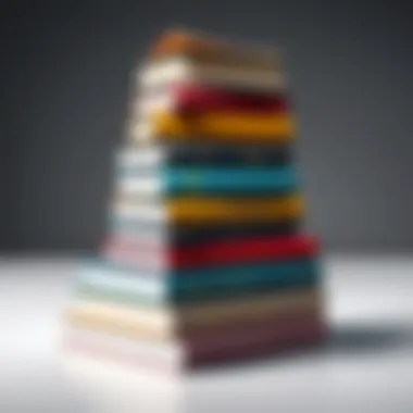 A stack of books symbolizing continuous learning in project management