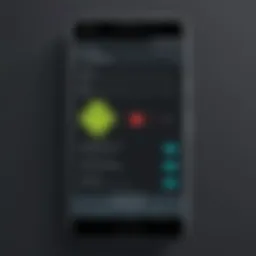 A detailed diagram showing the factory reset option on an Android device