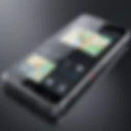 Concept illustration of a smartphone without a camera and GPS features