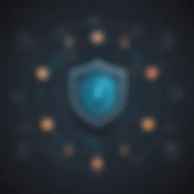 PII Data Protection Innovation Innovative depiction of safeguarding personal data with PII understanding