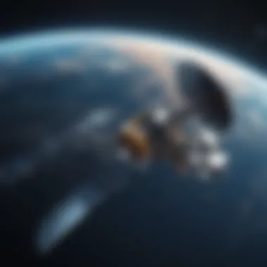 Aerial Symphony: Satellite Harmonizing with Earth's Orbit Satellite Orbiting Earth