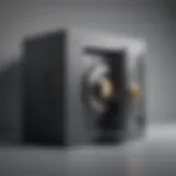Illustration of digital vault symbolizing secure storage