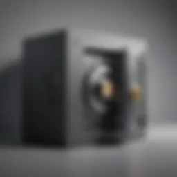 Illustration of digital vault symbolizing secure storage