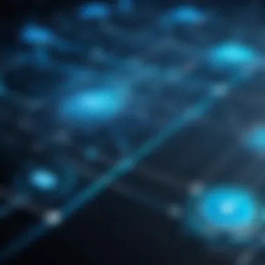A network diagram illustrating threat detection