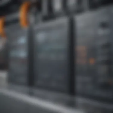 Cutting-edge PLC integration in a modern industrial setting Sophisticated control system in a manufacturing plant
