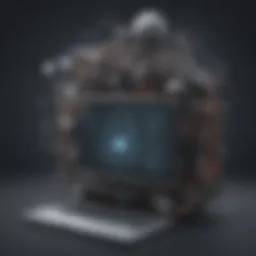 Illustration depicting sophisticated OTA spyware mechanisms