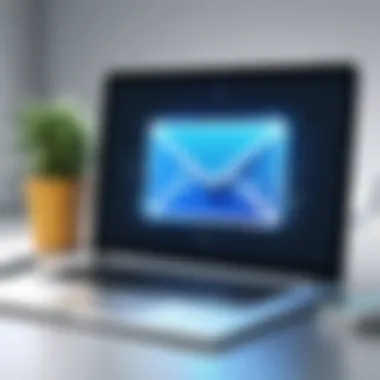 Illustration of a secure email communication