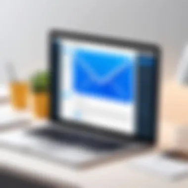 Graphic showing the setup of email filters and rules