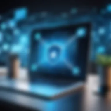 A conceptual image depicting the importance of cybersecurity in email management.
