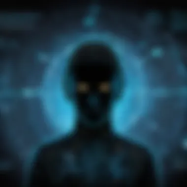 Abstract representation of hacking techniques