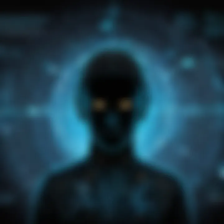 Abstract representation of hacking techniques