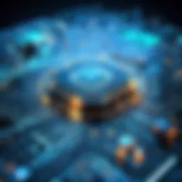 Abstract representation of machine learning algorithms enhancing digital environments