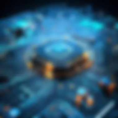 Machine Learning Algorithms Enhancing Digital Environments Abstract representation of machine learning algorithms enhancing digital environments