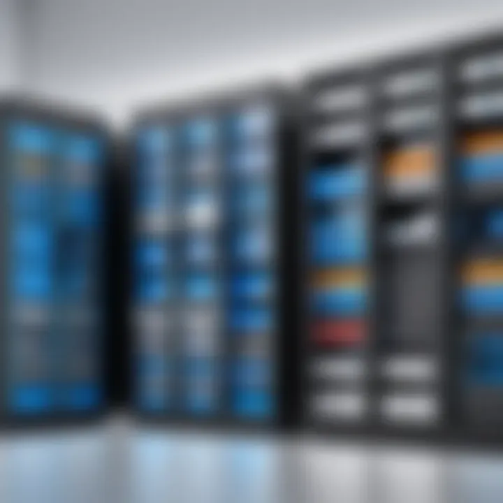 Visual representation of optimized storage solutions powered by machine learning