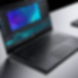 Overview of a high-performance laptop showcasing sleek design
