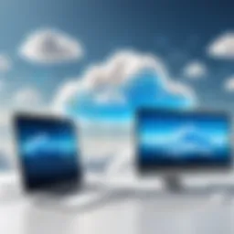 Cloud computing landscape showcasing various services