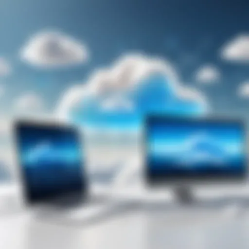 Cloud computing landscape showcasing various services
